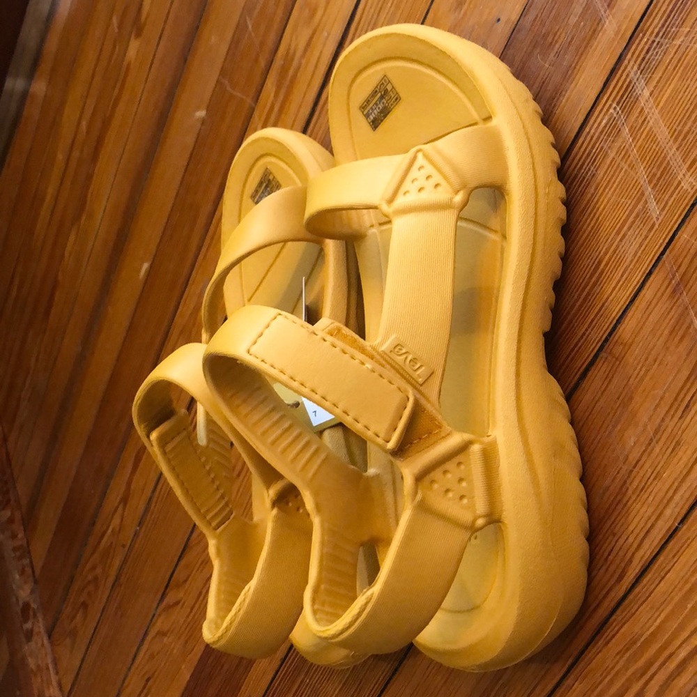 Mustard yellow sandals